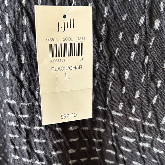 J. Jill Black and Gray Crew Neck Sweater - Picture 3 of 7